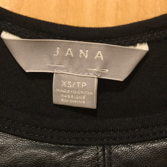 Black Pleather Tank Top XS - Picture 3 of 5